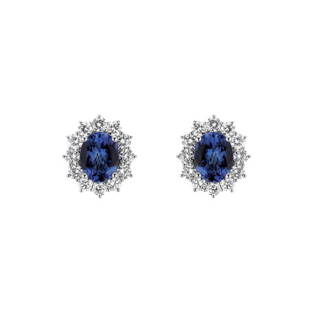 Diamond earrings with Tanzanite Tanzania Desire