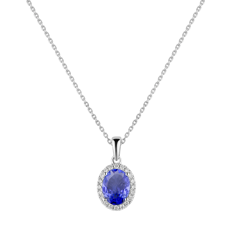 Diamond pendant with Tanzanite Princess Essence