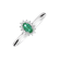 Diamond ring with Emerald Princess Sparkle2