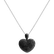 Pendant with black diamonds Heart Brilliance2