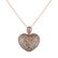 Pendant with brown diamonds Heart Brilliance2