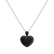 Pendant with black diamonds Heart Brilliance2