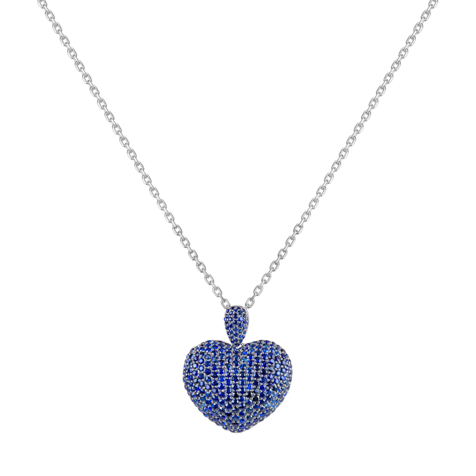 Pendant with Sapphire Heart Brilliance