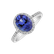 Diamond ring with Tanzanite Princess Desperation2
