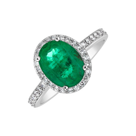 Diamond ring with Emerald Princess Desperation