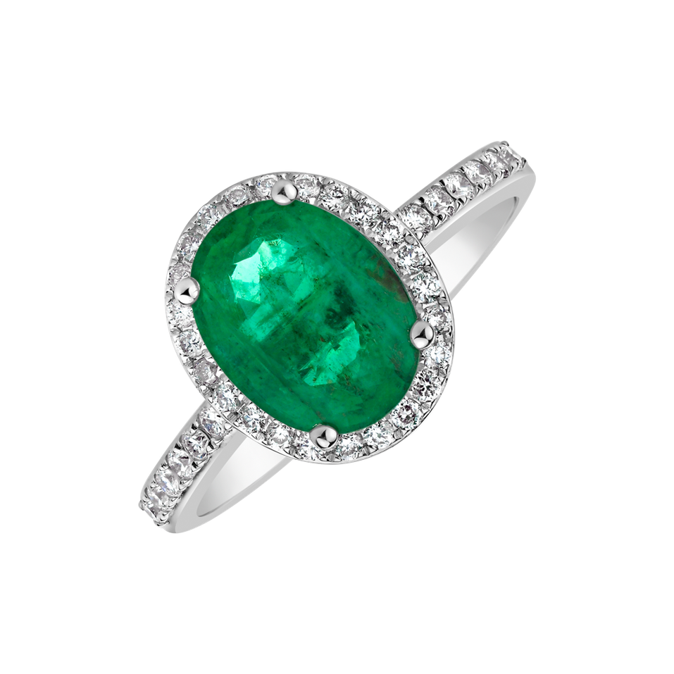 Diamond ring with Emerald Princess Desperation