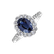 Diamond ring with Sapphire Princess Glamour2