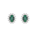 Diamond earrings with Emerald Princess2