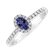Diamond ring with Tanzanite Princess2