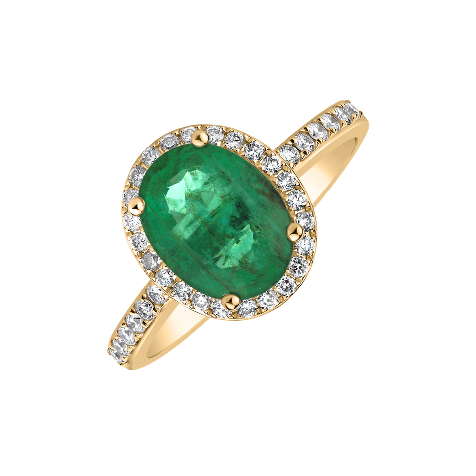 Diamond ring with Emerald Princess Desperation