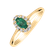 Diamond ring with Emerald Princess2