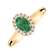 Diamond ring with Emerald Princess2