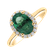 Diamond ring with Emerald Princess2