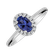 Diamond ring with Tanzanite Princess2