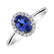 Diamond ring with Tanzanite Princess2