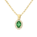 Diamond pendant with Emerald Princess2