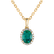 Diamond pendant with Emerald Princess2