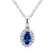 Diamond pendant with Tanzanite Princess2