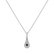 Diamond pendant with Rhodolite Classy Drop2
