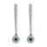 Diamond earrings with Emerald Sparkling Exclamation2