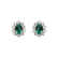 Diamond earrings with Emerald Princess Joy2