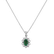 Diamond pendant with Emerald Goddess Elegance2