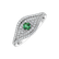 Diamond ring with Emerald Bright Vision2