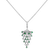 Diamond necklace with Emerald Royal Mesh2