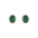 Diamond earrings with Emerald Princess Sparkle2