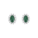 Diamond earrings with Emerald Princess Sparkle2