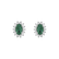 Diamond earrings with Emerald Princess2