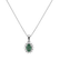 Diamond pendant with Emerald Princess2