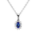 Diamond pendant with Tanzanite Princess2