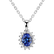 Diamond pendant with Tanzanite Princess2