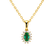Diamond pendant with Emerald Princess2