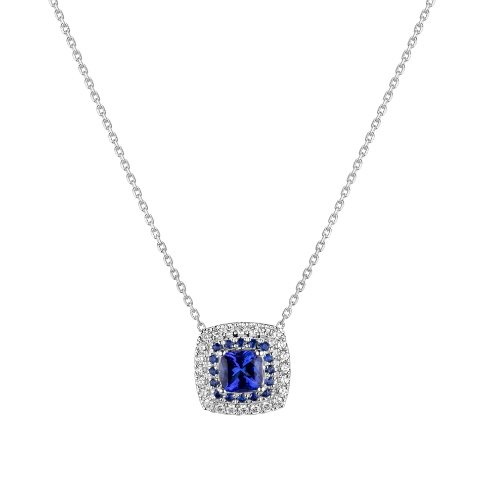 Diamond necklace with Tanzanite Sparkling Rise