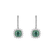 Diamond earrings with Emerald Radiant Shine2