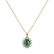Diamond pendant with Emerald Goddess Elegance2
