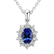 Diamond pendant with Tanzanite Princess2
