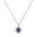 Diamond pendant with Tanzanite Princess2