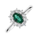 Diamond ring with Emerald Princess2