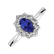 Diamond ring with Tanzanite Princess2