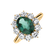 Diamond ring with Emerald Princess2