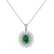Diamond pendant with Emerald Royal Fairy2