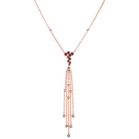 Diamond necklace with Tourmalíne Sultan Heart