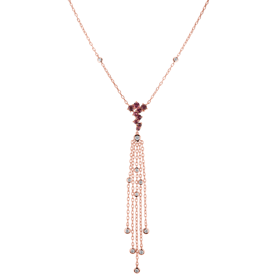 Diamond necklace with Tourmalíne Sultan Heart