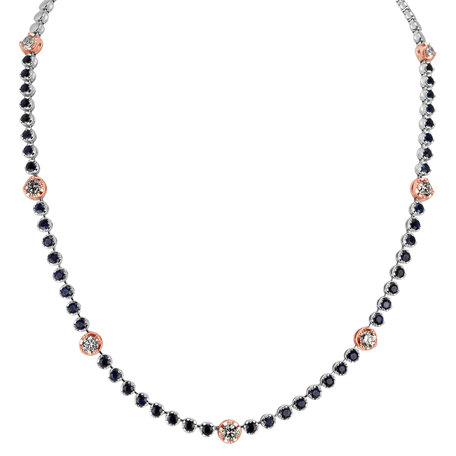 Diamond necklace with Sapphire Heavenly