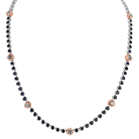 Diamond necklace with Sapphire Heavenly