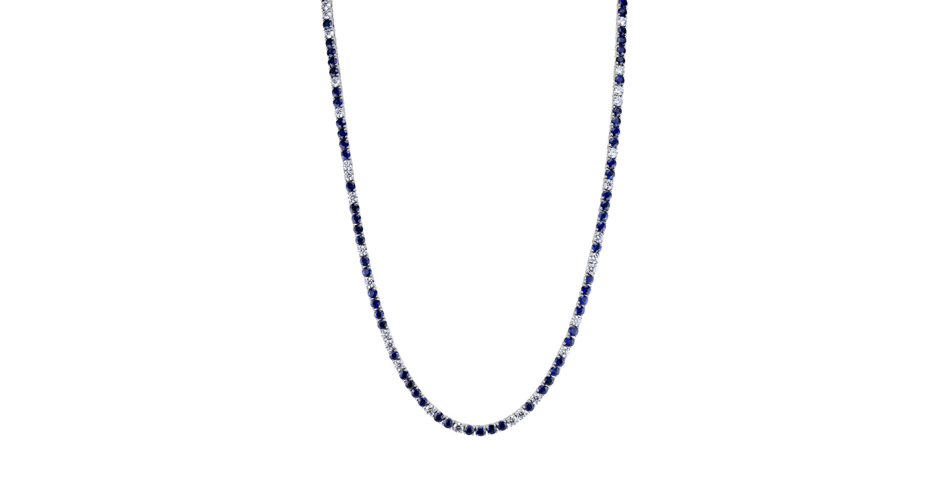 Diamond necklace with Sapphire Sapphire Poem