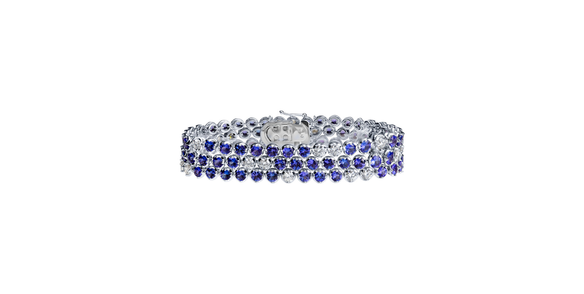 Diamond bracelet with Tanzanite Skyline Royal